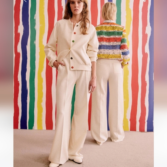 Sezane x JCC Le Poete Trousers - Picture 2 of 11